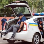 Саакашвили залез в багажник полицейской машины (Видео)