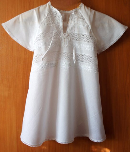 Крестильная рубашка для мальчика Makkaroni Kids Олег Р-р 92-98 см