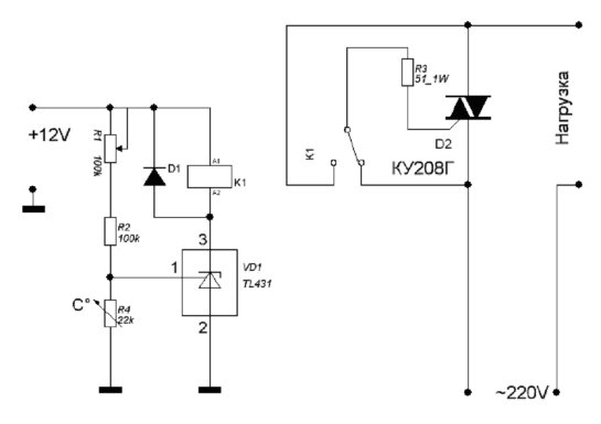Термореле своими руками схема