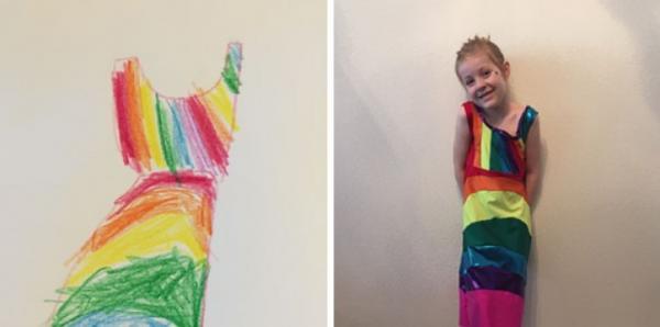 Мама создала уникальный проект, позволяющий детям носить то, что они нарисовали (ФОТО)